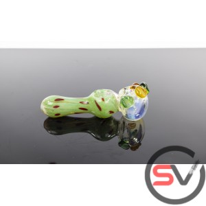 DOUBLE BOWL BUDDING FLOWER HAND PIPE 5inch